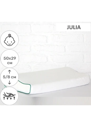 Подушка ортопедическая №6121 Green nature Julia Kiddy 50х29х5 / 8 (2200003262759) Mirson (254053522)