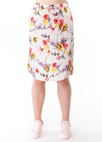 Бежевая кэжуал цветочной расцветки юбка Ralph Lauren