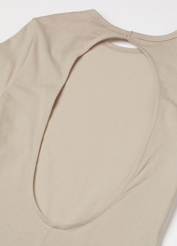 Темно-бежева кежуал сукня H&M однотонна