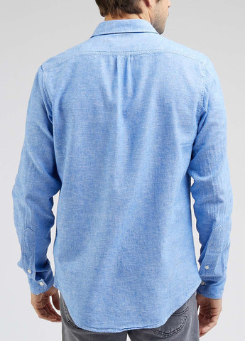 Голубой кэжуал рубашка меланж Lee