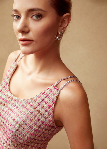 Рожева кежуал сукня SHEIN в клітинку