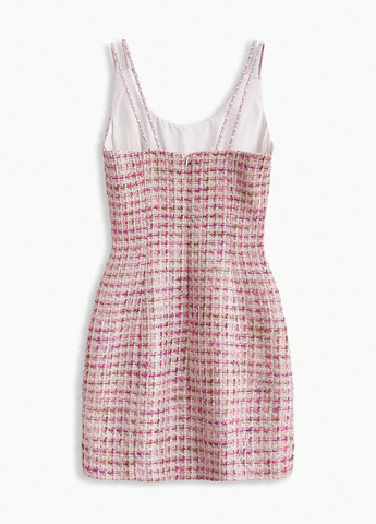 Рожева кежуал сукня SHEIN в клітинку