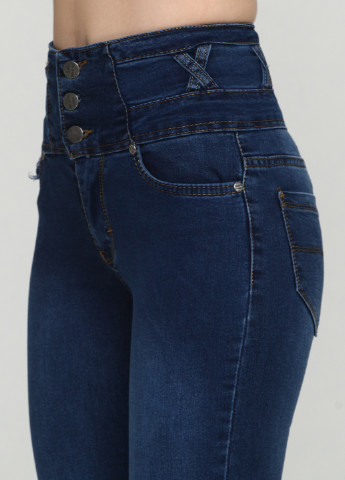 Синие демисезонные зауженные джинсы ELONI
