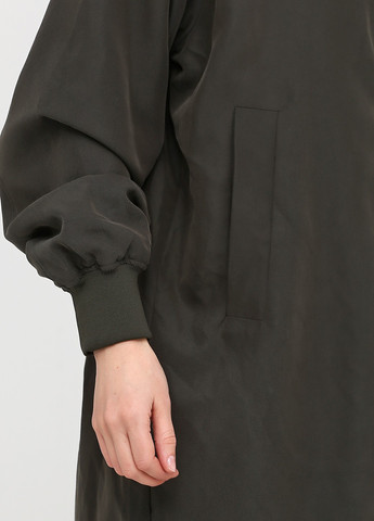 Темно-зеленое демисезонное Пальто однобортное Weekday