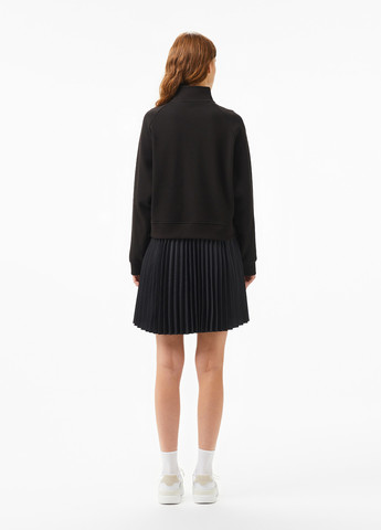 Чорна кежуал сукня плісована Lacoste однотонна