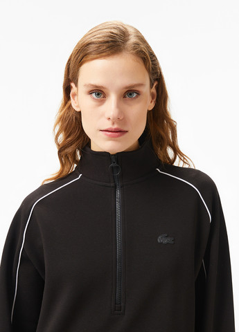 Чорна кежуал сукня плісована Lacoste однотонна