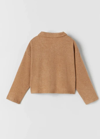 Коричневий демісезонний комплект двійка для дівчинки Zara