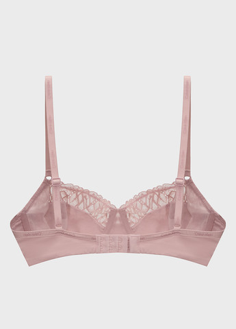 Розовый балконет бюстгальтер Calvin Klein с косточками полиамид