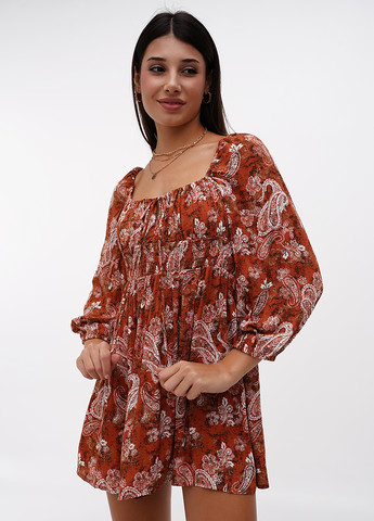 Коричнева кежуал сукня Stradivarius турецькі огірки