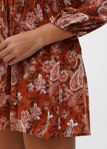 Коричнева кежуал сукня Stradivarius турецькі огірки