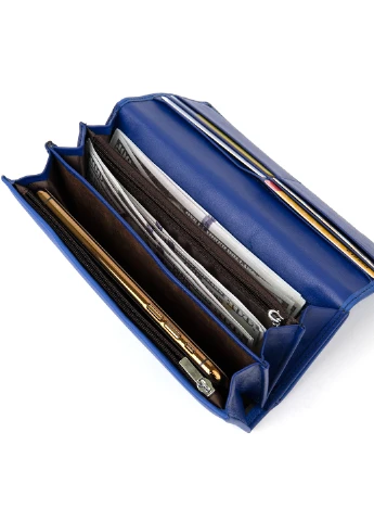 Жіночий шкіряний гаманець 19х10х3 см st leather (252129798)