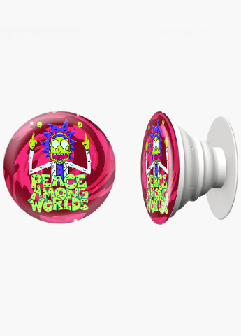 Попсокет (Popsockets) тримач для смартфону Рік Санчез Рік і Морті (Rick Sanchez Rick and Morty) (8754-2941) Чорний MobiPrint (229014749)