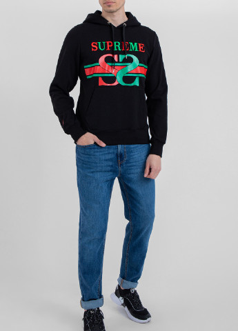 Сірий бавовняний худі з логотипом Supreme Spain (228877442)