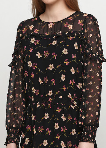 Комбинированное кэжуал платье клеш Oasis с цветочным принтом