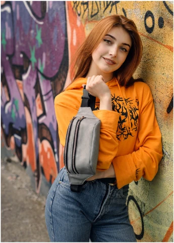 Женская сумка на пояс (бананка) 22х12х4 см Sambag (210477956)