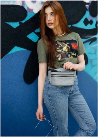 Женская сумка на пояс (бананка) 22х12х4 см Sambag (210477956)