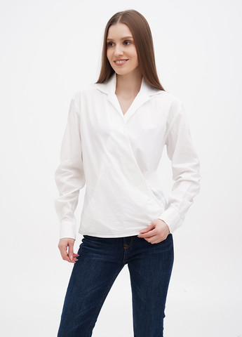 Белая демисезонная блуза на запах Ralph Lauren