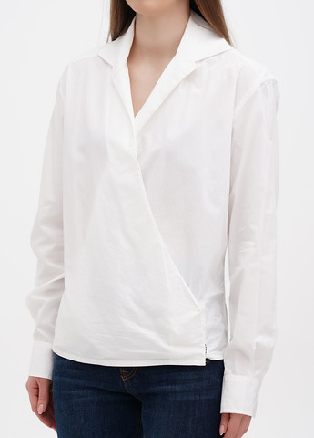 Белая блуза на запах Ralph Lauren