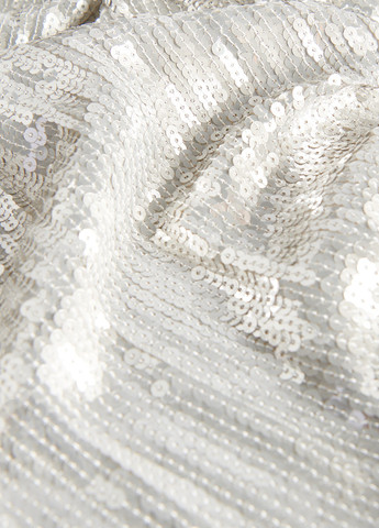 Серебряное кэжуал платье Reserved однотонное