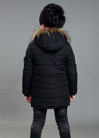 Чорне зимнє Пальто зимове No Brand