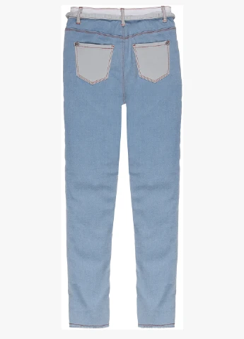 Голубые демисезонные зауженные джинсы Firetrap