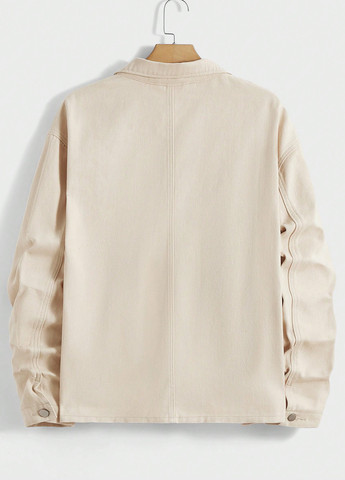 Светло-бежевая зимняя куртка SHEIN