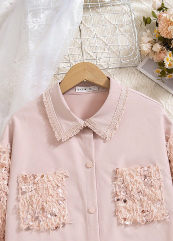 Рожева демісезонна куртка SHEIN