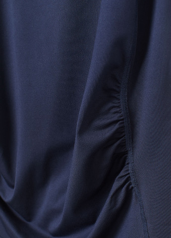 Майка для беременных H&M однотонная тёмно-синяя кэжуал полиэстер, трикотаж