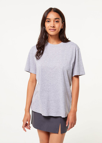 Серая кэжуал однотонная юбка Jennyfer а-силуэта (трапеция)