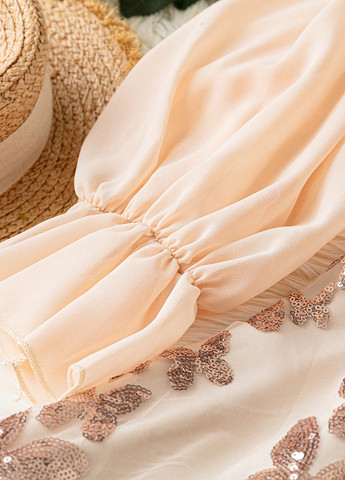 Пудрова святковий сукня SHEIN однотонна