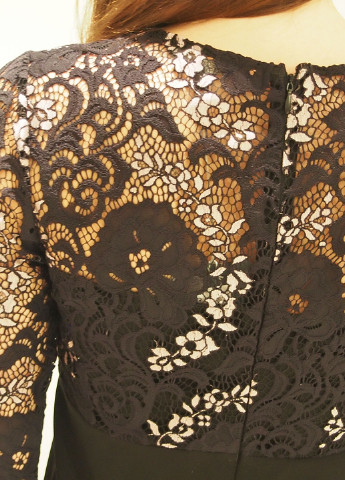 Черное кэжуал платье с длинным рукавом Kocca однотонное