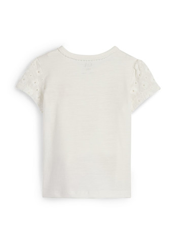 Светло-бежевая летняя футболка C&A