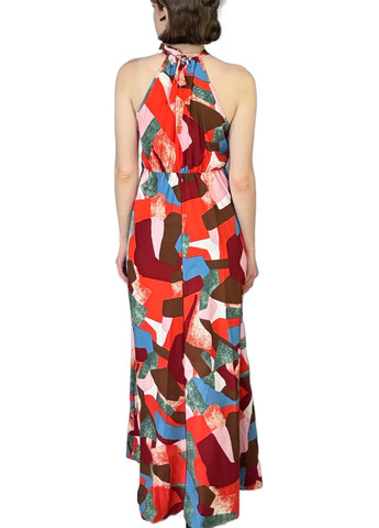 Комбінована кежуал сукня в грецькому стилі SHEIN з геометричним візерунком