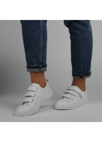 Белые демисезонные женские кроссовки 198019 Renzoni