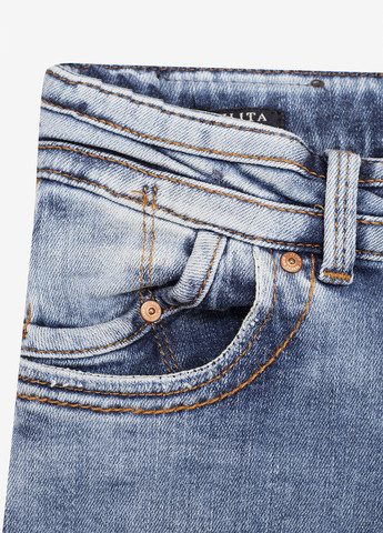 Голубые демисезонные зауженные джинсы LTB