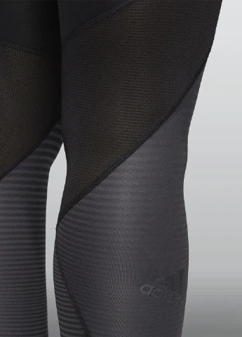 Черные демисезонные леггинсы adidas