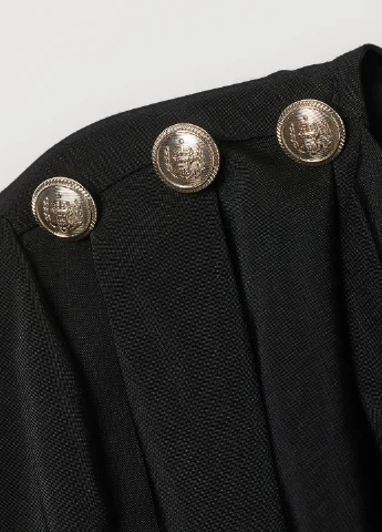 Чорна блуза на запах H&M