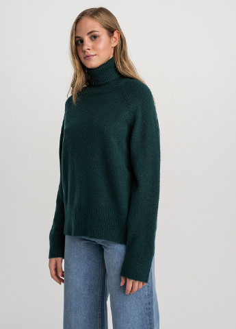 Темно-зеленый демисезонный свитер befree