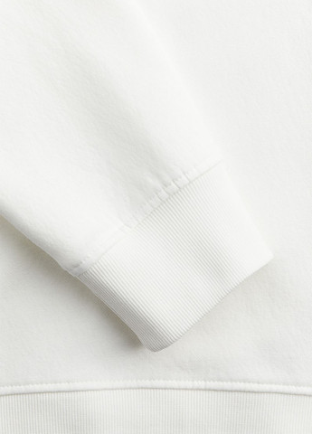 Чорно-білий світшот H&M напис без декору (362050290)