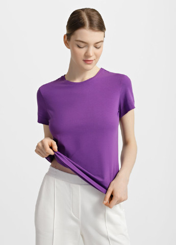 Фиолетовая летняя футболка Promin