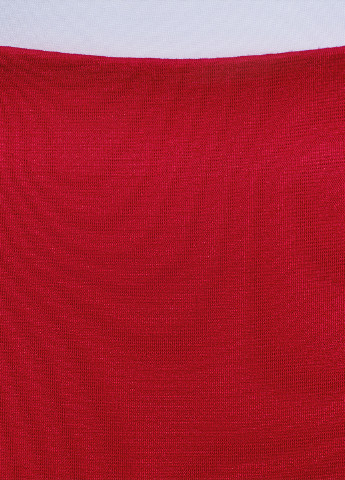 Красная офисная однотонная юбка Oodji миди