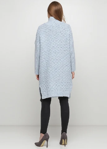 Блакитна кежуал сукня сукня светр Dins Tricot однотонна
