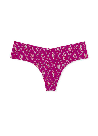 Трусики Victoria's Secret стрінги логотипи фіолетові домашні поліамід, трикотаж