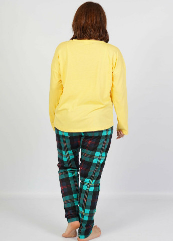 Желтая всесезон комплект (лонгслив, брюки) лонгслив + брюки Vienetta