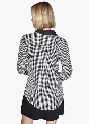 Черно-белая кэжуал рубашка с логотипом Karl Lagerfeld