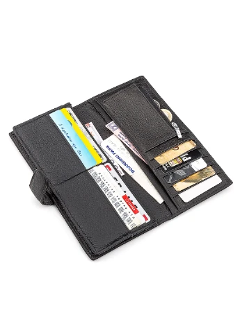 Чоловік шкіряний гаманець 9х18,5х2,5 см st leather (229460918)