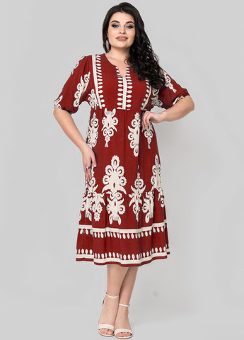 Комбінована кежуал сукня а-силует A'll Posa колор блок