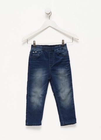 Темно-синие зимние зауженные джинсы H&M