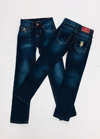 Темно-синие демисезонные джинсы Wanex