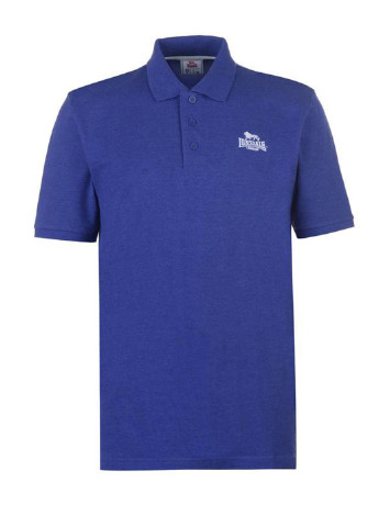 Синяя футболка-поло для мужчин Lonsdale с логотипом